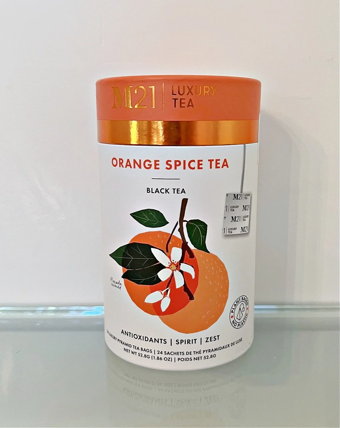 M21 Luxury Orange Spice Tea 24 Sachets Box — Paris In A Cup Tea Shop